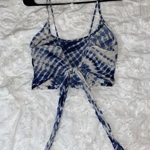 Blue Tie Dye Crop